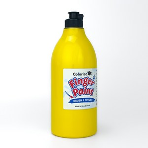 칼라리코 핑거페인트 1000ml 낱색 (18가지 색상 선택), 노란색