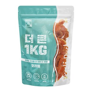 더큰 강아지 오리링 간식, 1kg, 1개, 오리가슴살