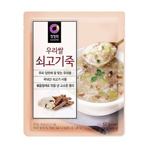 청정원 우리쌀 쇠고기죽, 60g, 1개