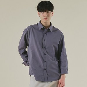 엘엑스티 여름용 코튼 린넨 세미 오버핏 캐주얼 긴팔 셔츠
