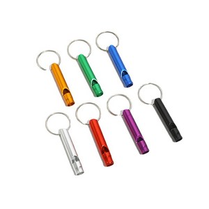 알루미늄 호후라기 경기 비상용 호각 방범 휴대용 미니 호신용품 1P, 랜덤 1P, 1개