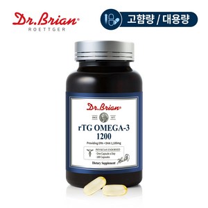 닥터브라이언 알티지(rTG) 대용량 오메가3 1200 (6개월분) EPA/DHA/앤초비, 1개, 180정