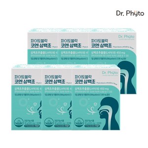 파이토블락 코엔삼백초 삼백초추출물 LHF618 미퀠리아닌 함유 콧물 코막힘 재채기 코면역 케어 6박스, 30회분