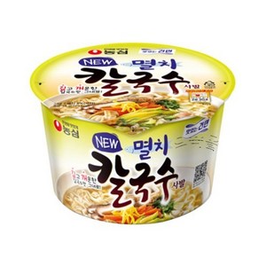 농심 멸치칼국수 사발 75g, 16개