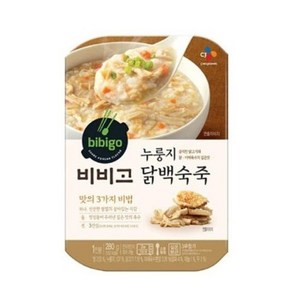 햇반 누룽지닭백숙죽, 280g, 4개