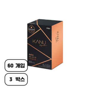 카누 시그니처 다크 로스트 미니 원두커피믹스, 0.9g, 60개입, 3개