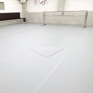 댄스플로어/극단/ 1.5M x13M/1.2M x20M/공연 발레 /무용학원매트 현대/ 한국 무용학원매트/ 에어로빅/ 스포츠매트/ 무용 바닥재/ 우수한 밀착감, 03.1.3T*1.2*20M-회색(흑/회-양면), 1개