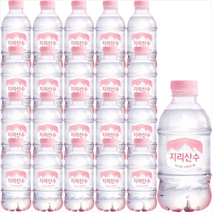 지리산수 핑크 에디션 생수, 330ml, 160개