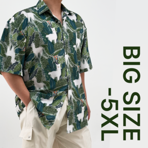 [XL-5XL]블루제이 빅사이즈 하와이안 반팔 셔츠 2종