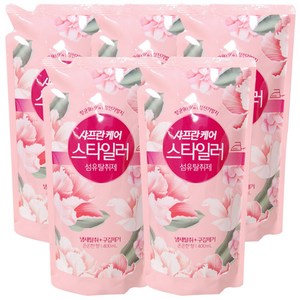 샤프란케어 스타일러 섬유탈취제 은은한향 리필, 400ml, 5개