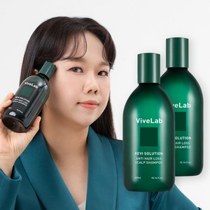 바이브랩 리바이 솔루션 안티 헤어 로스 샴푸 300ml 탈모 샴푸, 2개