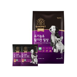 정관장지니펫 유기농&활기찬일상 강아지사료 항산화 건식사료, 닭, 1kg, 1개