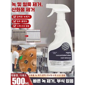 만능 녹제거제 대용량녹제거제 강력 녹제거제, 500ML 스테인리스강 녹 제거제, 1개, 500ml