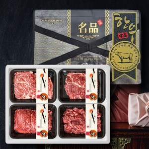 국내산 한우선물세트 1등급 이상 구이용 등심 채끝 불고기 국거리 소고기 냉장 선물포장 세트, 한우선물세트 2호, 1개