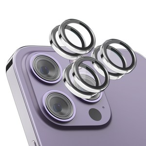 케이맥스 휴대폰 카메라 보호필름 렌즈 개별 프레임 메탈 링 쉴드 보호 강화유리, 2매