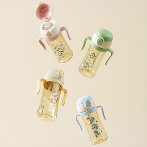 베베픽 원터치 PPSU 빨대컵 어린이집 유아 물병 물통 물컵 250ml 2종 세트, 2개, 블루벨 + 블루벨