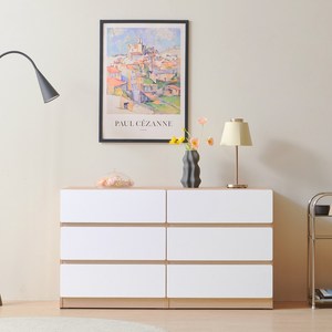 사브레 1200 2단 3단 서랍장 거실장, 02. 3단, 02. 오크화이트