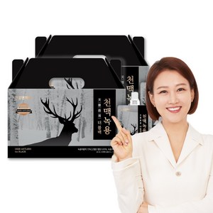 러시아 녹용 진액 즙 천호엔케어 천맥녹용 60ml x 30포 x 2박스 녹용 추천 분골 효능 건강즙, 1800ml, 2개