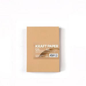 PapePhant 질 좋은 두꺼운 크라프트지 (Kaft Pape), 200g A5 125매