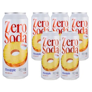 클룹 제로소다 파인애플, 500ml, 6개