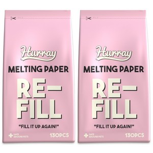 허레이 멜팅페이퍼 반려동물 물티슈 130매 동물용의약외품 인증, 130매 리필 2개, 2개