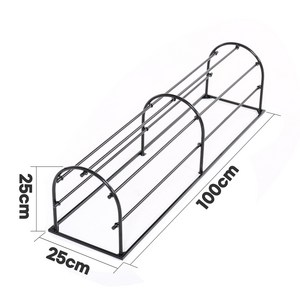 모칸도 베란다 화분걸이대 용 하우스거치대 100x25 (하우스거치대 제품/화분걸이별도), 블랙