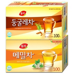 동서 메밀차 100T+동서 둥굴레차 100T 총200T, 1세트, 100개입, 150g