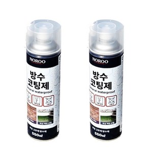 노루페인트 다용도 외벽 옥상 방수 코팅제 스프레이, 2개, 550ml, 투명