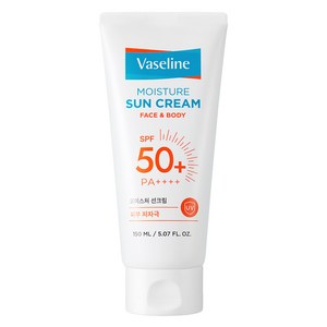 바세린 모이스처 선크림 SPF50+ PA++++, 1개, 150ml