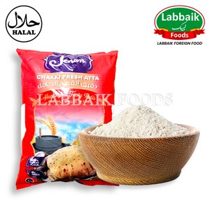 JENAN Chakki Fresh Atta (Flour) 5kg 차키 프레시 아따 (밀가루), 1개