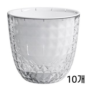 파파가든 크리스탈 저면관수 자동급수 화분 플라스틱 화분, 10개, 투명