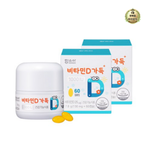 함소아 비타민D 1000IU 60p, 60정, 4개