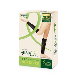 동국제약 의료기기허가 센시안 릴렉스 종아리 압박밴드 블랙 붓기제거 혈액순환, 1개, XL