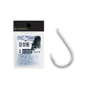 금호조침 KE-503 덕용 감성돔 화이트 낚시 바늘, 6호