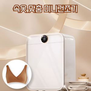 다이망 속옷 살균 미니건조기 스타일러 미니 일체형 에어드레서 콤보 소형 관리기, 크림화이트