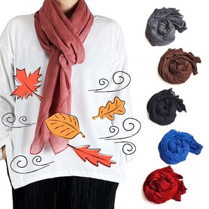 롱스카프 머플러 솔리드 6색상