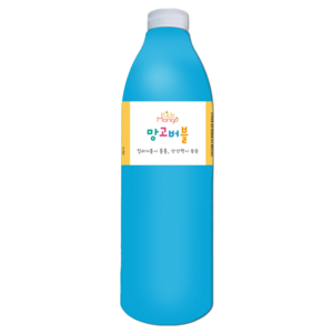 키즈망고 망고버블 거품물감, 1000ml, 블루