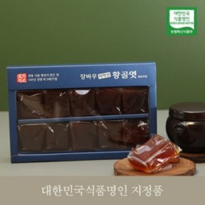 [식품명인 70호] 장바우 치악산 황골갱조각엿 400g, 1개