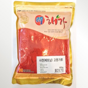 해가 HACCP 참빛 청결 베트남 불 고춧가루 완전 매운맛, 1개, 600g