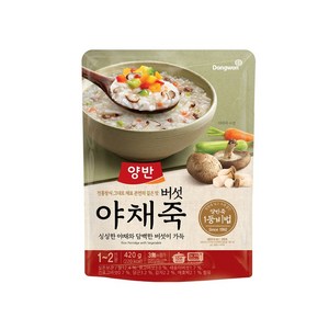 양반죽 파우치 420g 버섯야채죽 (10봉), 10개