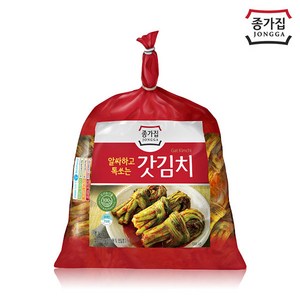 종가집공식 돌산갓김치1kg(비닐), 1개, 1kg