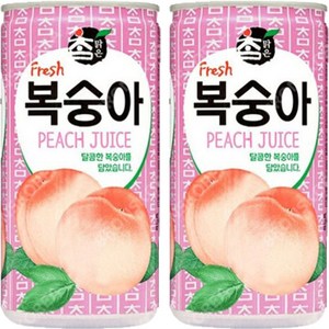 대일 참맑은 복숭아 175ml x 60캔 (30캔x2박스), 60개