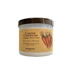 [본사정품]스킨푸드 캐롯 카로틴 카밍 워터 패드 60p carrot carotene calming water pad 진정패드, 60개입, 1개