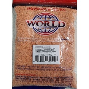 렌즈콩 마수달 RED SPLIT LENTILS 800G, 1개