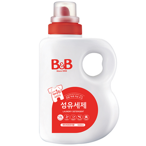 비앤비 유아 섬유세제 본품, 1500ml, 6개