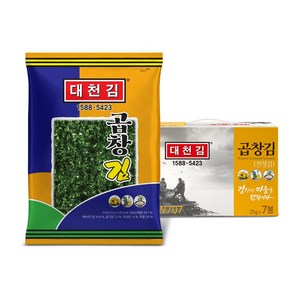 대천김 유기농 오일 곱창김 25g 7봉, 1박스, 단품