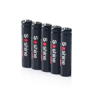 SOSHINE 10440 PO4 280mAH 충전식 배터리 3.2V AAA 마이크 헤드 램프 핸드전등 라디오 소형 팬 레코더 용, 10개