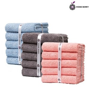 홈베리 100%코튼타월 180g(80*40)cm 40수 코마사, 15개, 5Pink+5Gey+5Navy Blue