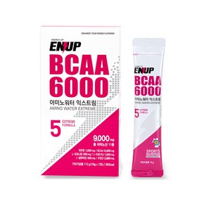 엔업 아미노워터 익스트림 BCAA 6000 파워부스터(16gx7포) 아미노산 9000 구연산 2880 L-오르니틴 500 전해질 함유, 1개, 112g