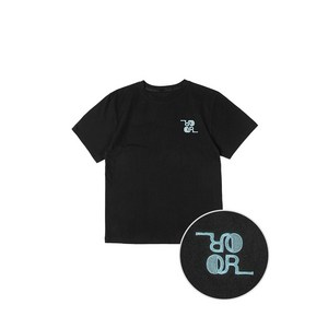 오언더알 Unisex Basic 공용 자수 반팔티셔츠 T-shirt